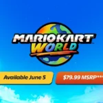 Ảnh chụp màn hình game Mario Kart World trên Nintendo Switch 2 với giá 79.99 USD, minh họa cho mức giá game mới.