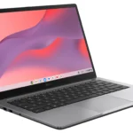 ASUS Chromebook CX14 màu xám Misty Grey nhìn từ góc nghiêng