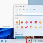 Bảng emoji và hơn thế nữa của Windows 11 trên thanh tác vụ, hiển thị biểu tượng mới tiện lợi