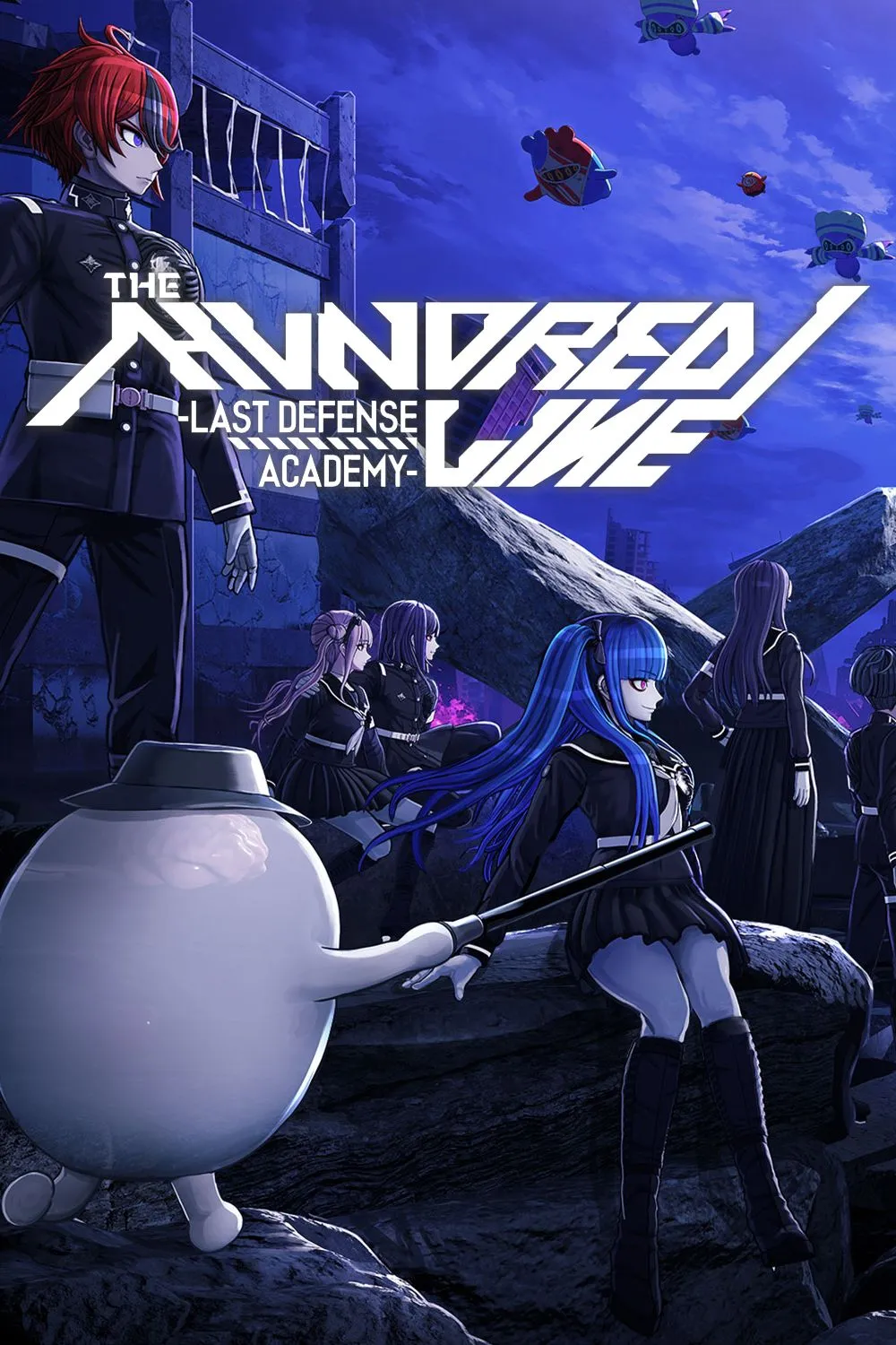 Bìa game The Hundred Line: Last Defense Academy với dàn nhân vật chính