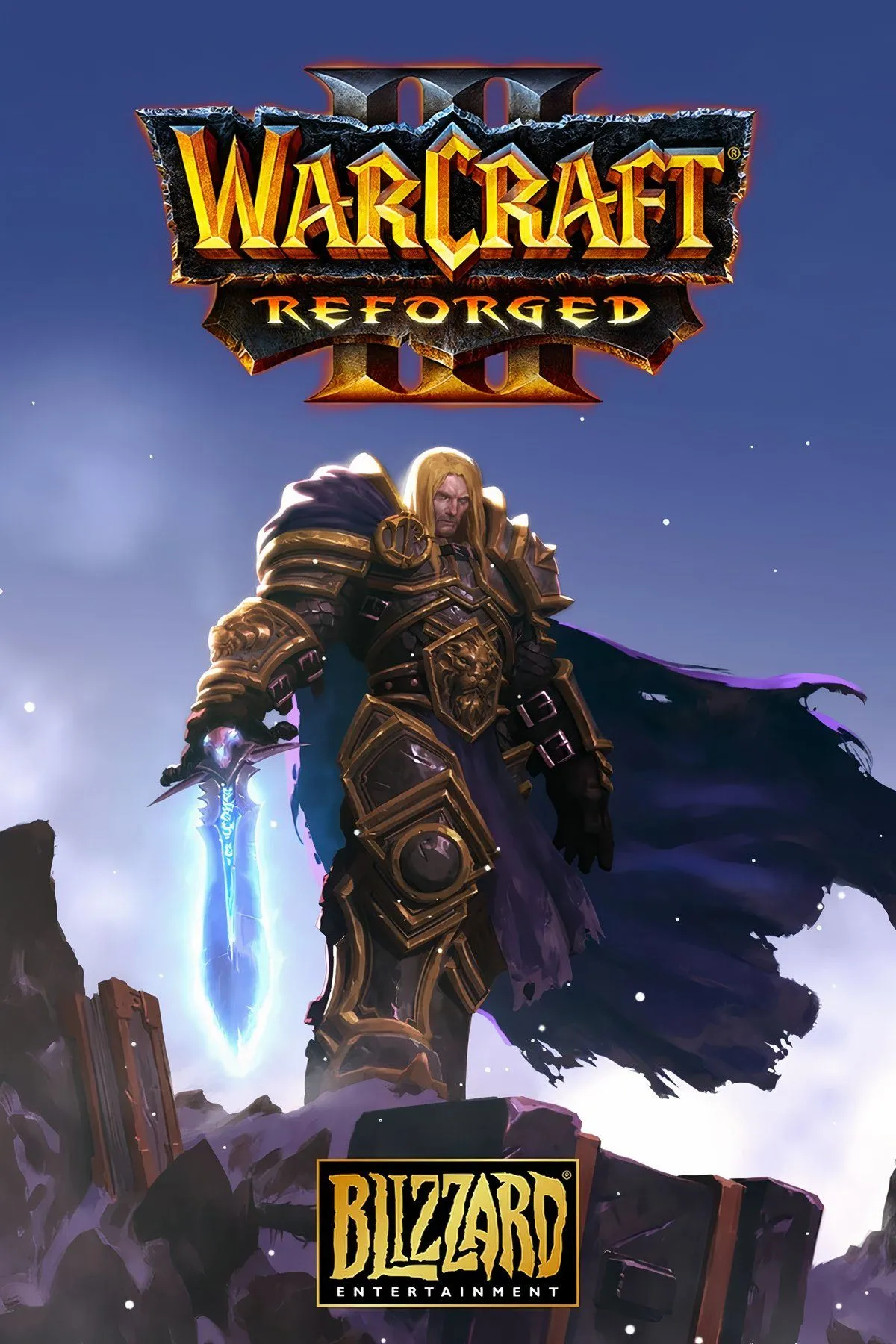 Bìa game Warcraft III: Reforged, phiên bản làm lại của tựa game chiến thuật huyền thoại