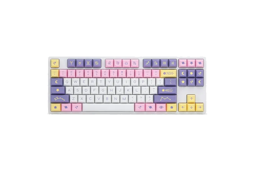 Bộ keycap Drop DSA Astrolokeys với họa tiết chiêm tinh độc đáo, minh họa cho các bộ keycap tùy chỉnh cao cấp.