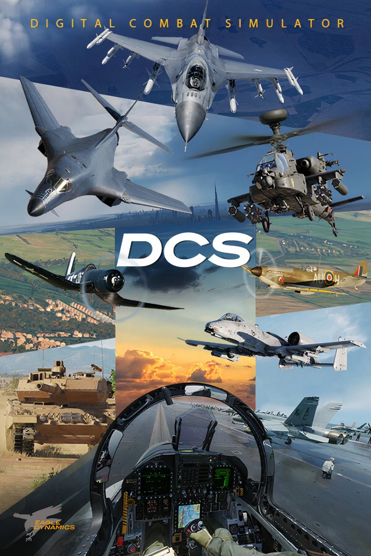 Buồng lái máy bay chiến đấu chi tiết trong Digital Combat Simulator World (DCS World)