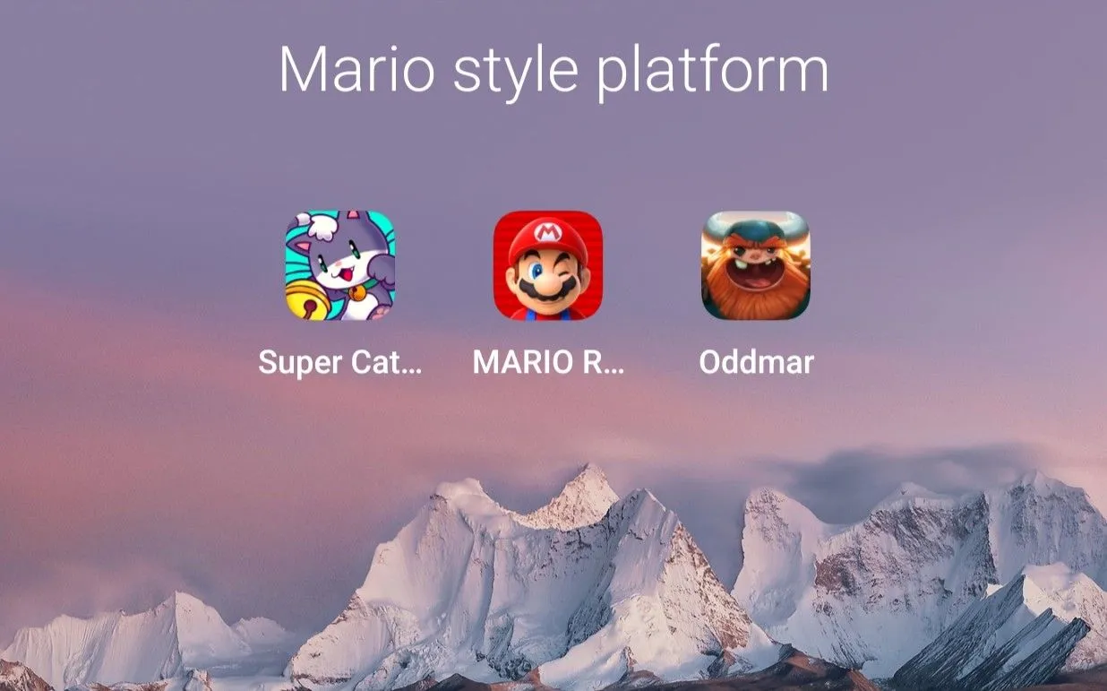 Các game platformer trên Android mang phong cách vui nhộn của Super Mario.