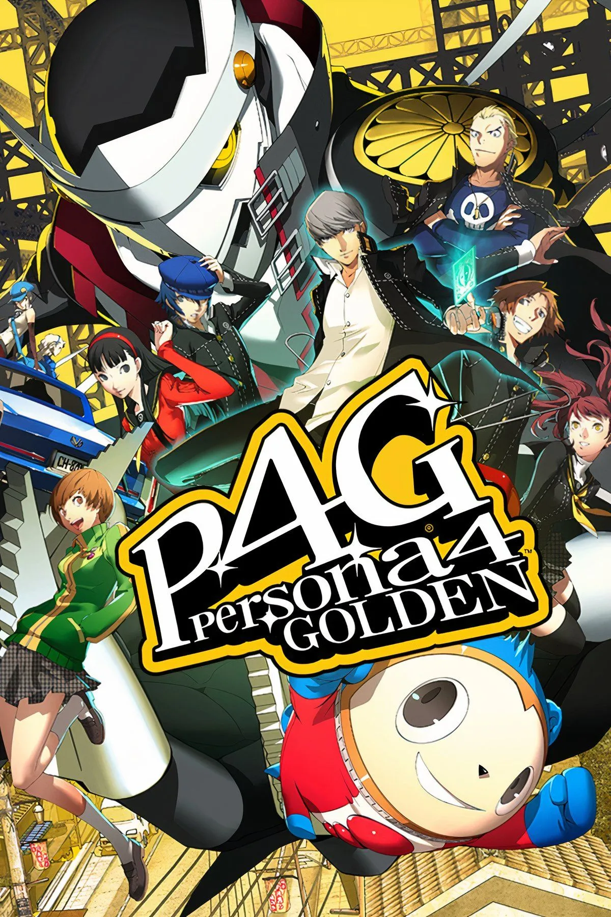 Các nhân vật chính của Persona 4 Golden tập hợp, Nanako Dojima ở trung tâm, thể hiện sự gắn kết và những khoảnh khắc đời thường ý nghĩa