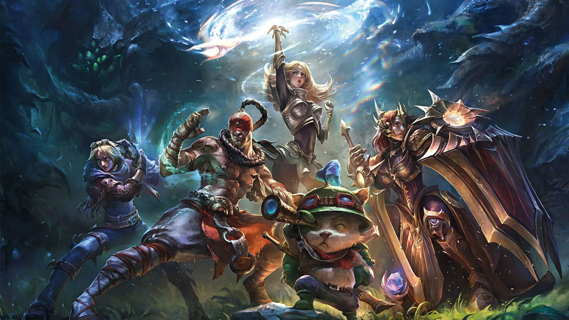 Các tướng trong Liên Minh Huyền Thoại, mỗi tướng là một tiềm năng cho thẻ bài Magic: The Gathering.