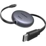 Cáp USB-C UGREEN 100W với thiết kế rút gọn tiện lợi, giải pháp tối ưu cho việc quản lý dây cáp