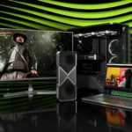 Card đồ họa RTX 5090 trong hình ảnh quảng cáo của NVIDIA