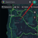 Chạm vào biểu tượng hồ sơ của bạn trên Google Maps Android để truy cập cài đặt