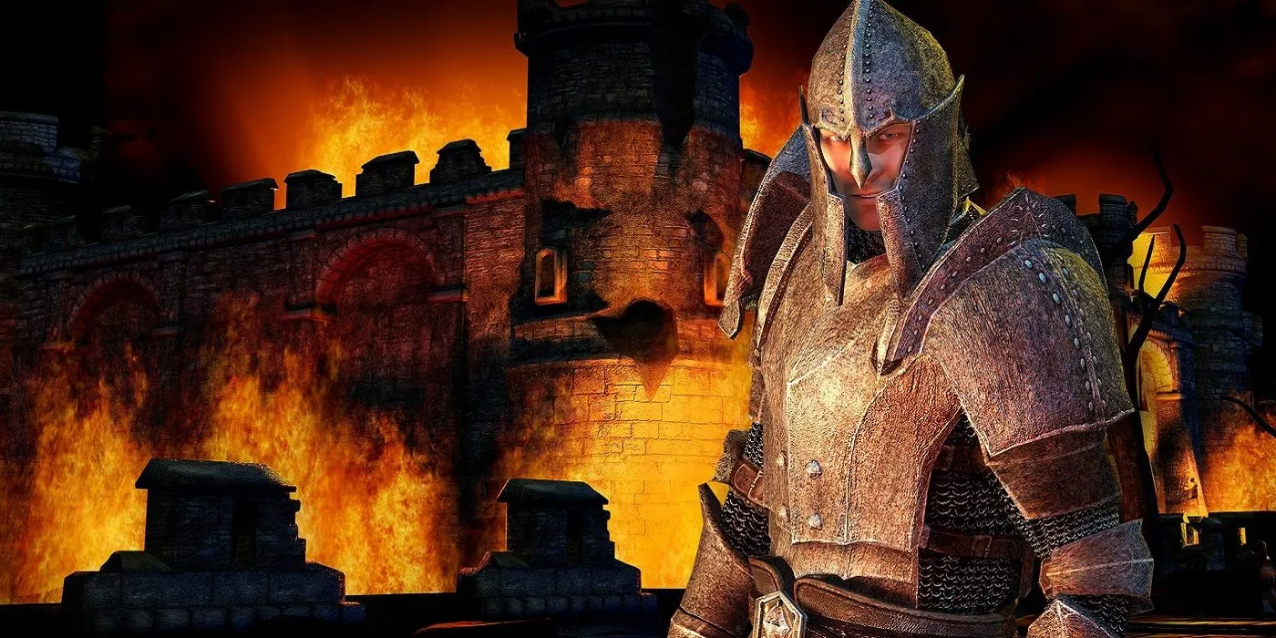 Chiến binh Guard trong The Elder Scrolls IV Oblivion trên nền đồ họa cải tiến từ mod