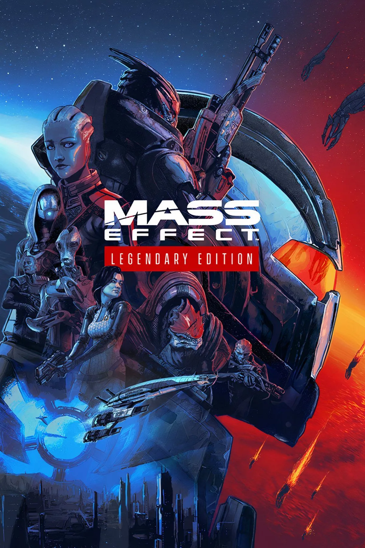 Commander Shepard và đồng đội cùng nhau đối mặt với kẻ thù ngoài hành tinh, thể hiện tinh thần đồng đội và lựa chọn khó khăn trong Mass Effect Trilogy