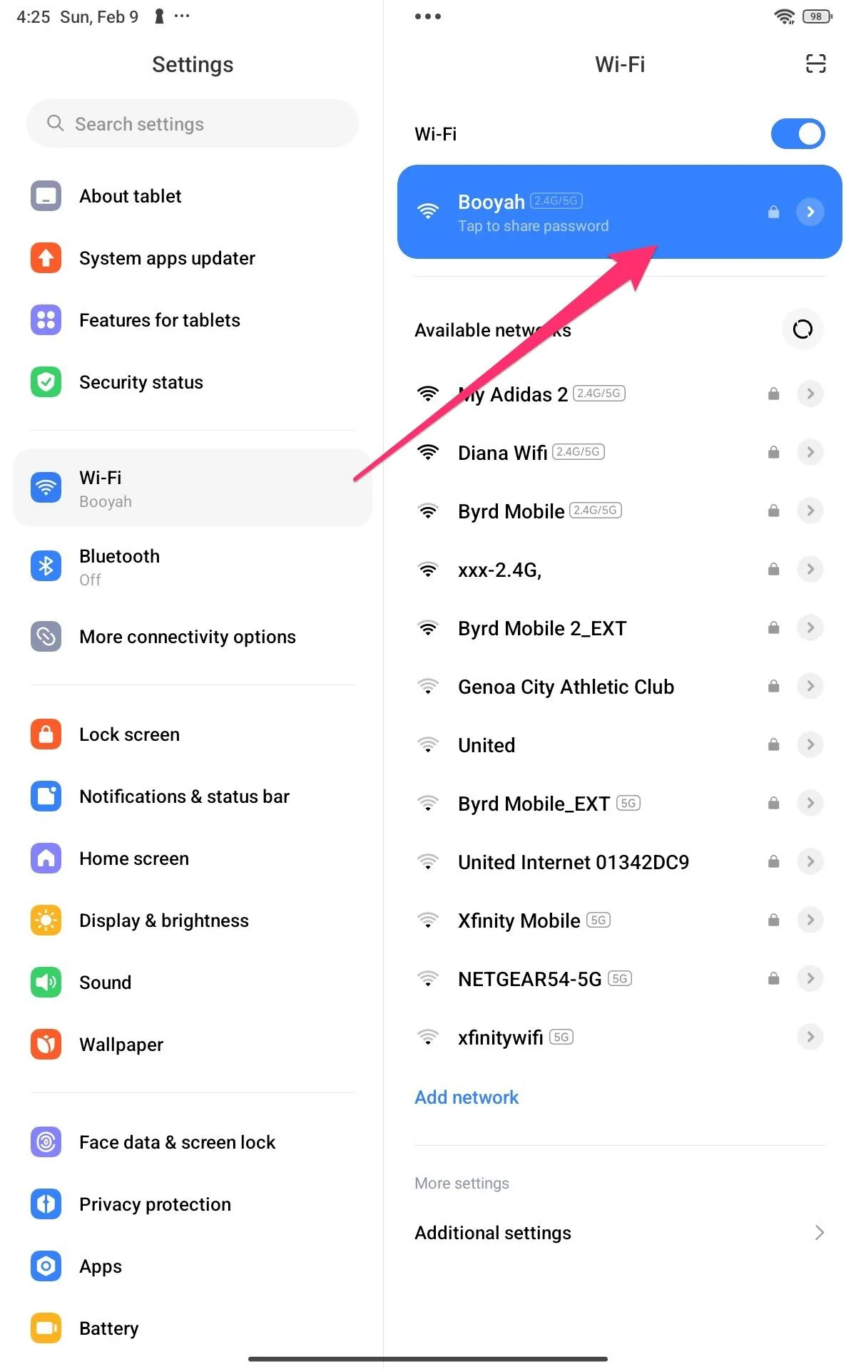Đảm bảo điện thoại Android và Mac kết nối cùng mạng Wi-Fi