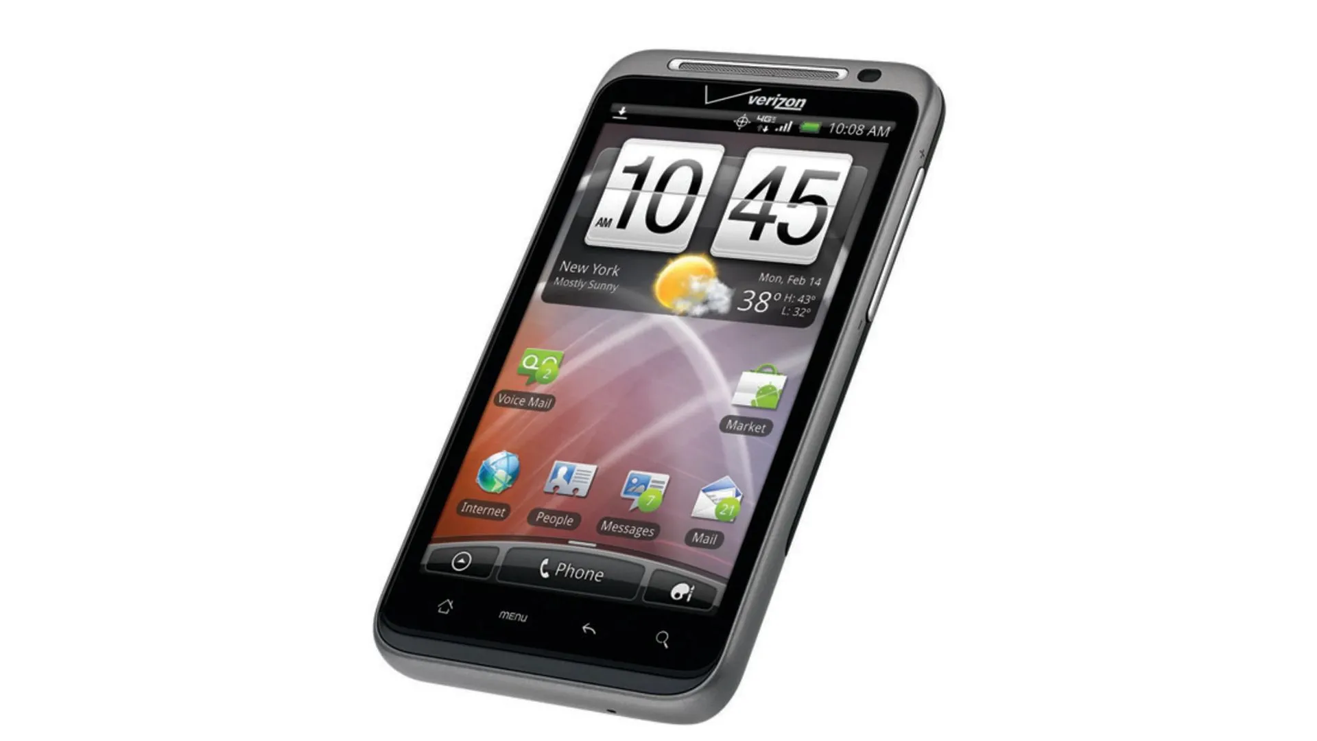 Điện thoại HTC ThunderBolt, mẫu máy 4G LTE đầu tiên của Verizon với vấn đề pin nghiêm trọng