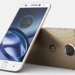 Điện thoại Moto Z mỏng 5.2mm với thiết kế module Moto Mods và cụm camera lồi đặc trưng.