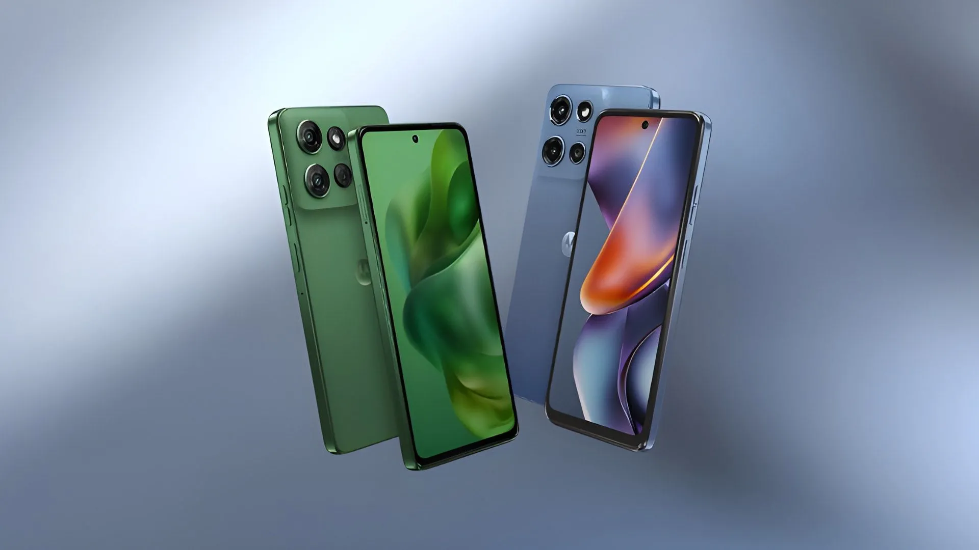 Điện thoại Motorola Moto G 2025 màu xanh ngọc hiển thị màn hình chính