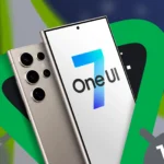 Điện thoại Samsung Galaxy S24 hiển thị logo One UI trên màn hình
