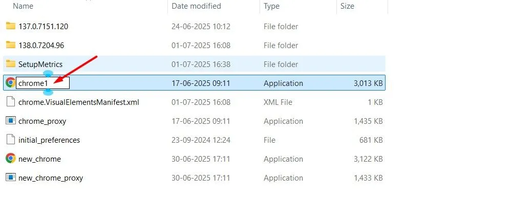 Đổi tên tệp chrome.exe để khắc phục lỗi chặn Family Safety trên Windows