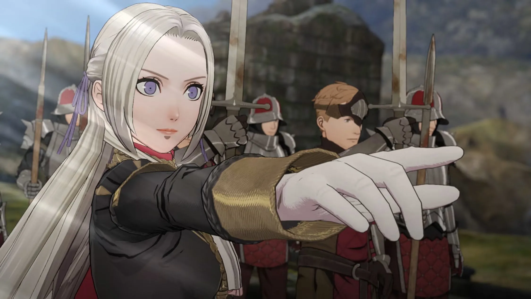 Edelgard trong Fire Emblem Three Houses, một nhân vật có chiều sâu được khám phá qua các mối quan hệ.