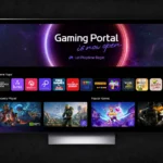 Giao diện chính của LG Gaming Portal hiển thị các tựa game và dịch vụ