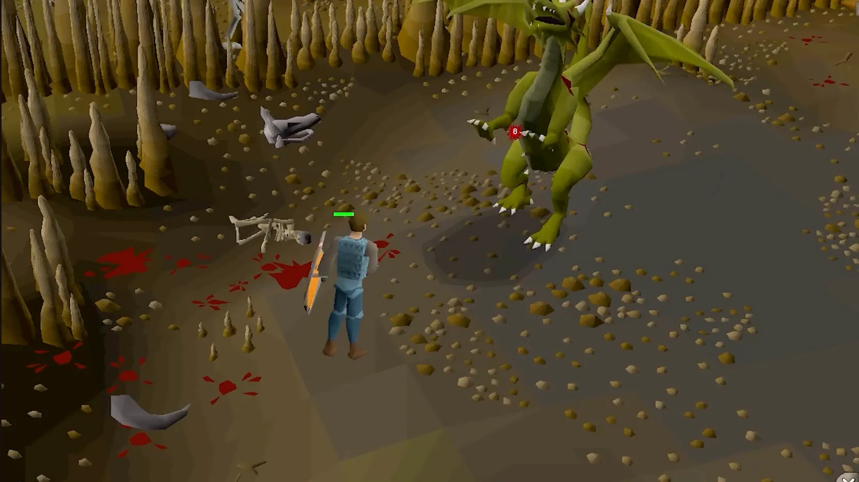 Giao diện game nhập vai trực tuyến Old School Runescape với các nhân vật và thế giới Gielinor trung cổ.