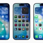Giao diện Liquid Glass trên iOS 26 thể hiện sự kết hợp skeuomorphism và hiện đại