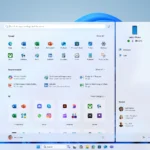 Giao diện Menu Start Windows 11 mới với các nhóm ứng dụng được phân loại