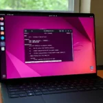 Giao diện Terminal Ubuntu trên máy tính xách tay chạy WSL