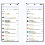 Giao diện tìm kiếm Gmail mới với thuật toán AI của Google