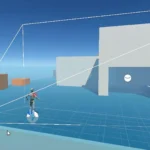 Giao diện Unity Editor hiển thị quá trình phát triển game 3D, minh họa khả năng thử nghiệm game Android