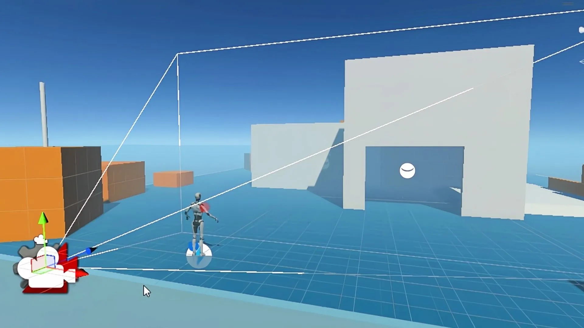 Giao diện Unity Editor hiển thị quá trình phát triển game 3D, minh họa khả năng thử nghiệm game Android