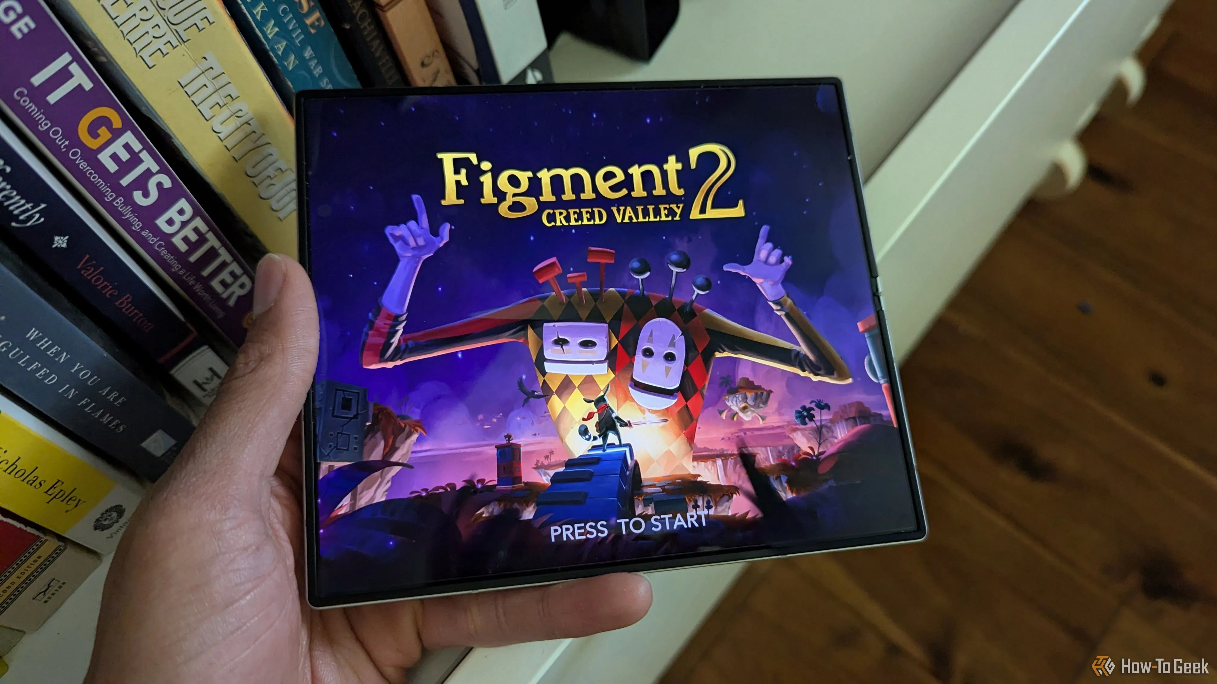 Hình ảnh game Figment 2: Creed Valley đang được chơi trên điện thoại gập Samsung Galaxy Z Fold 6