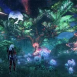 Hình ảnh minh họa đồ họa cải tiến trong game Xenoblade Chronicles X Definitive Edition, một ví dụ điển hình của remaster nâng cấp