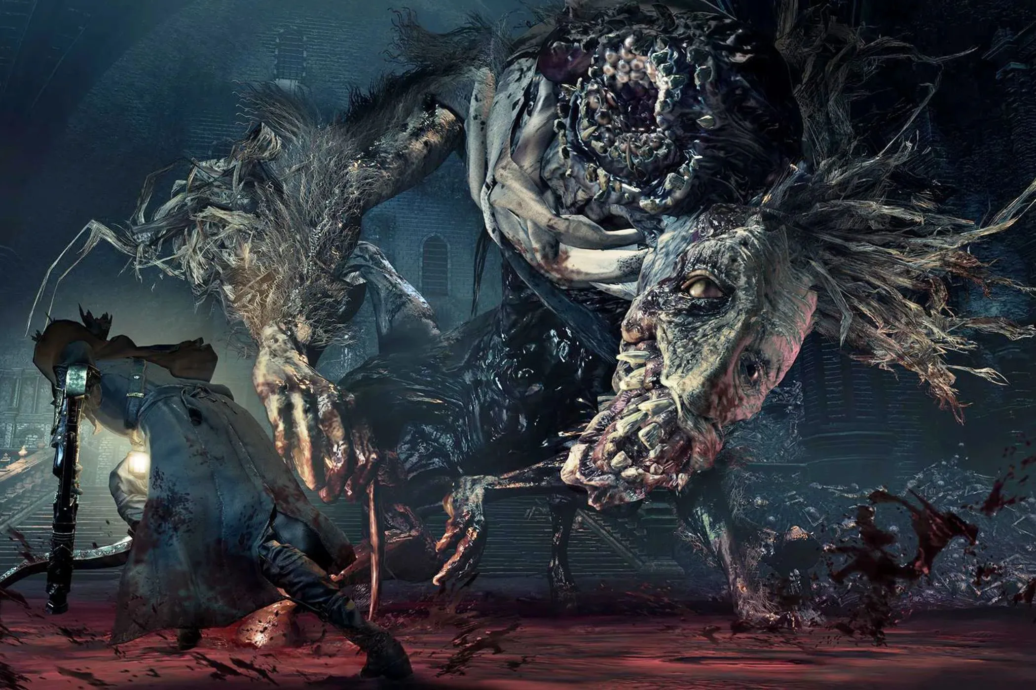 Hình ảnh quái vật Ludwig the Holy Blade trong game Bloodborne, biểu tượng cho thử thách độ khó cao của FromSoftware.