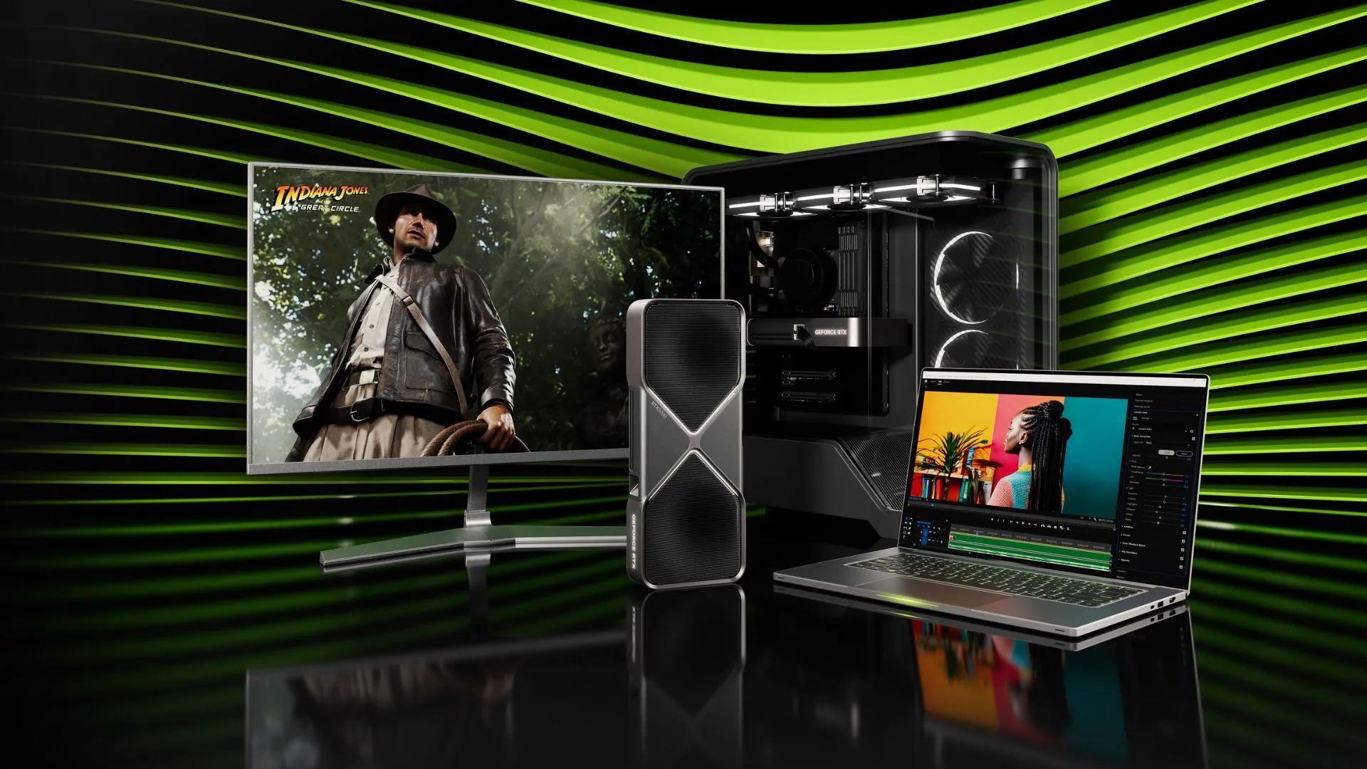 Hình ảnh quảng cáo card đồ họa NVIDIA RTX 5090
