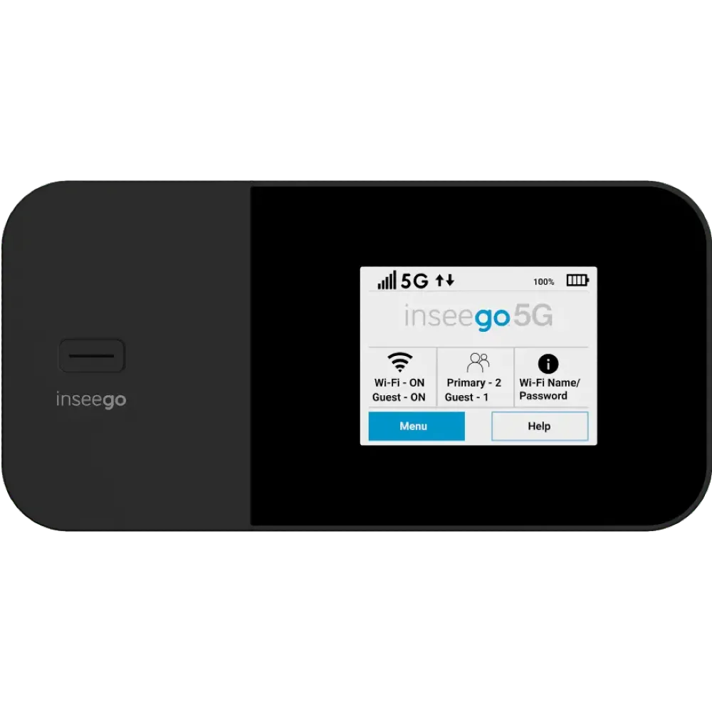 Inseego MiFi X Pro 5G hiển thị màn hình và các nút điều khiển