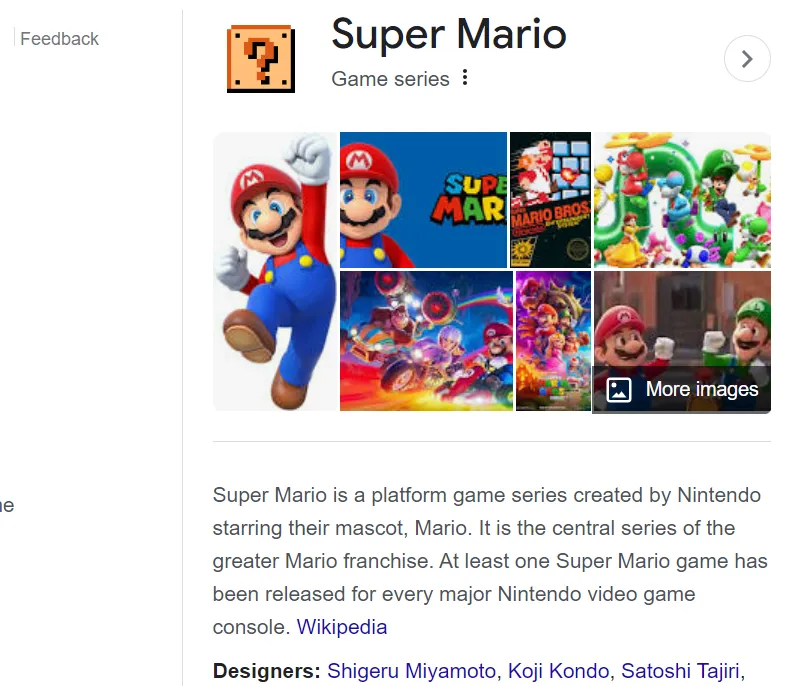 Khối dấu hỏi bí ẩn của Super Mario trên trang tìm kiếm Google, có thể nhấn để nhận xu
