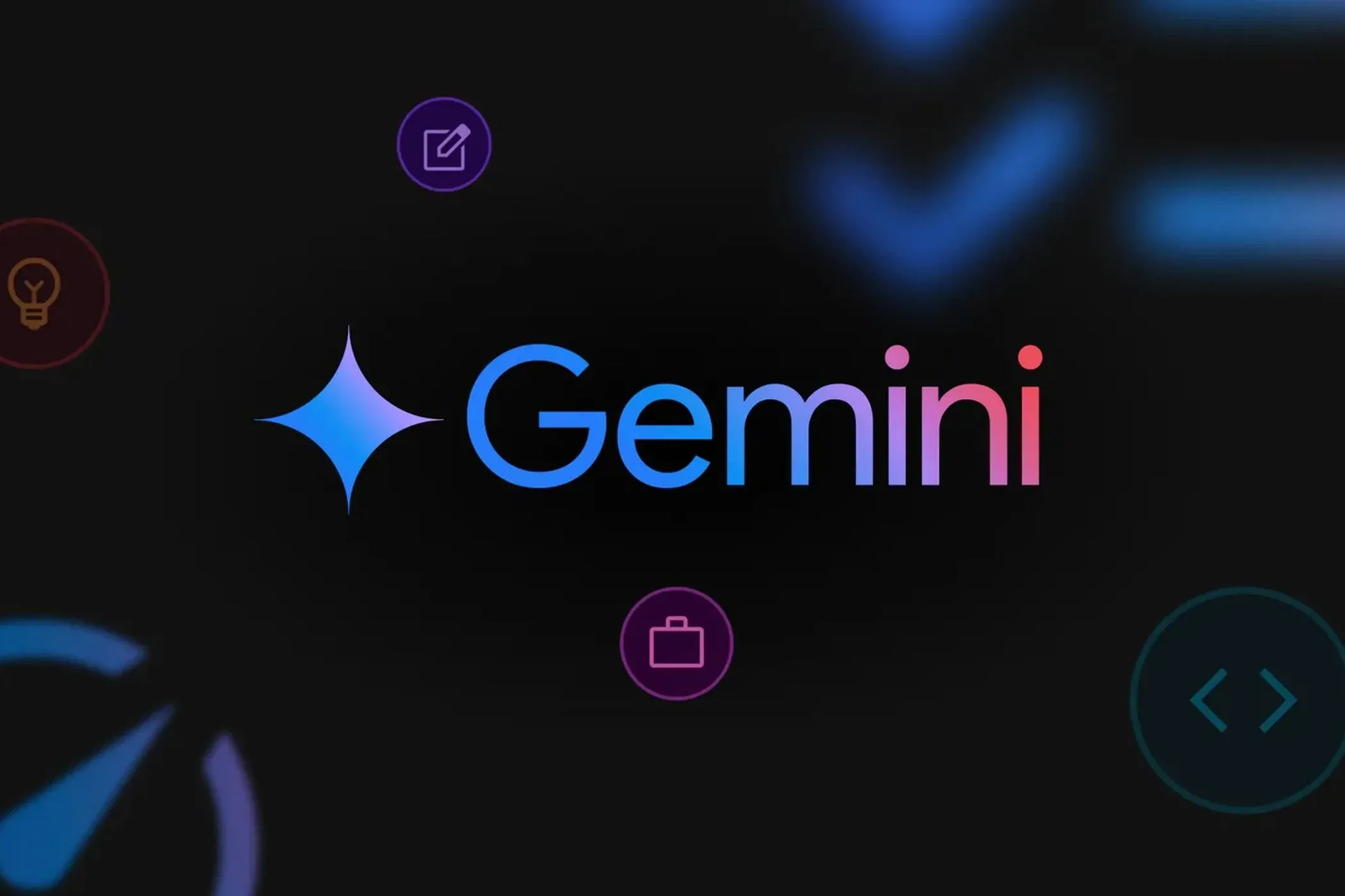 Logo Google Gemini với các màu sắc đa dạng trên nền đen