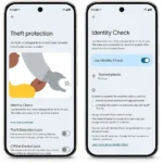 Màn hình cài đặt Identity Check để bảo vệ chống trộm trên Android