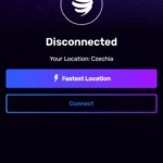 Màn hình chính ứng dụng VyprVPN với giao diện người dùng mới