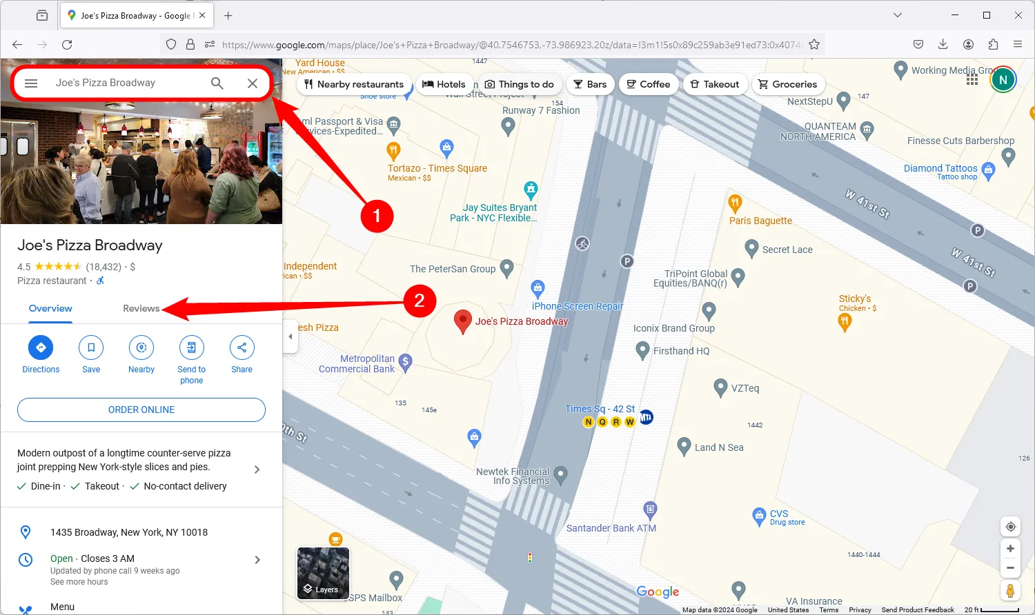 Màn hình Google Maps trên máy tính, hiển thị thanh tìm kiếm địa điểm để người dùng bắt đầu quá trình đánh giá.