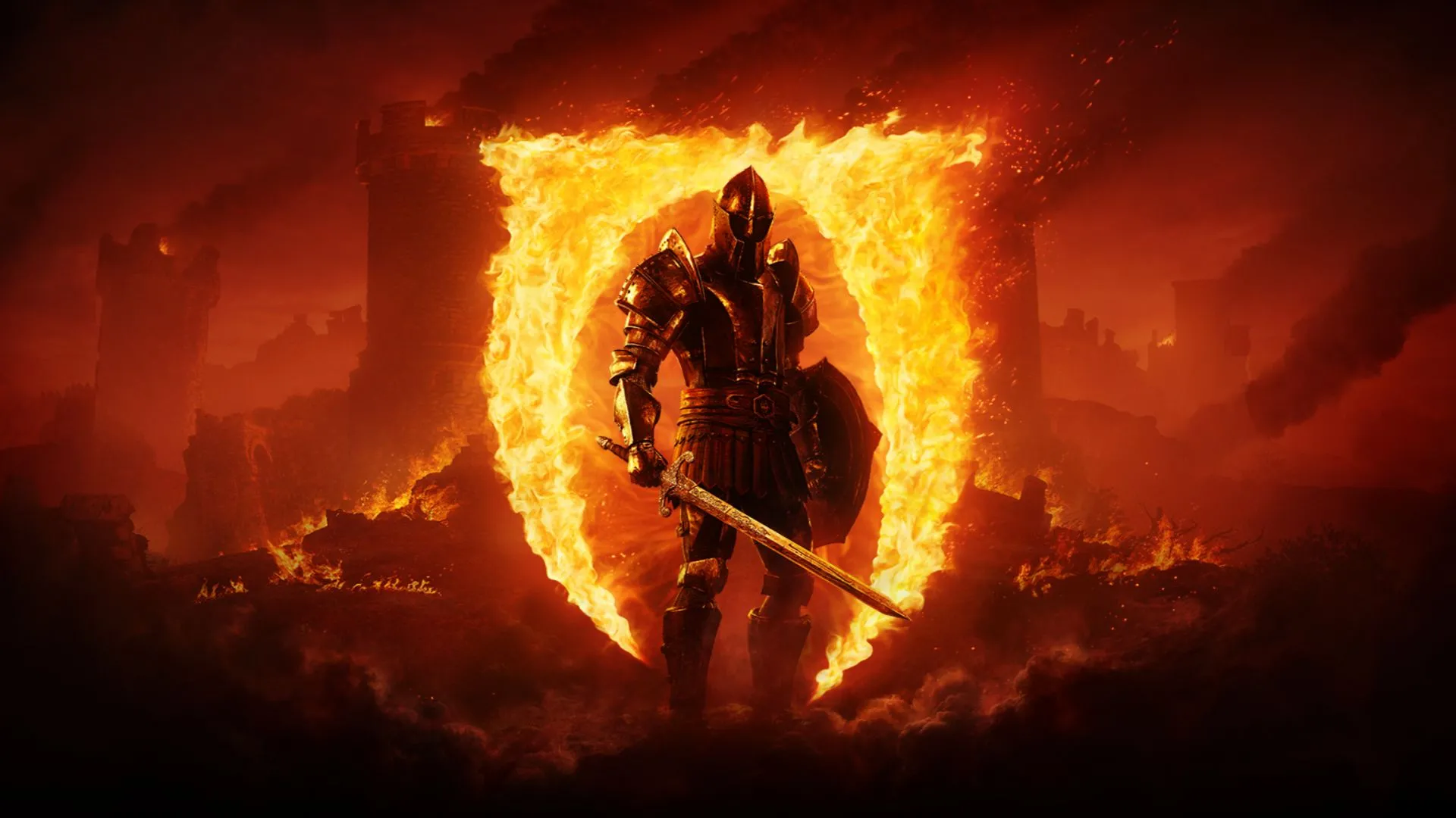 Màn hình tiêu đề The Elder Scrolls IV: Oblivion, tượng trưng cho thế giới giả tưởng phong phú.