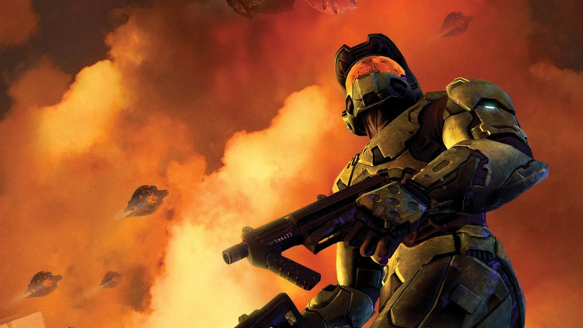 Master Chief trong Halo 2, đại diện cho phe UNSC trong vũ trụ MTG.