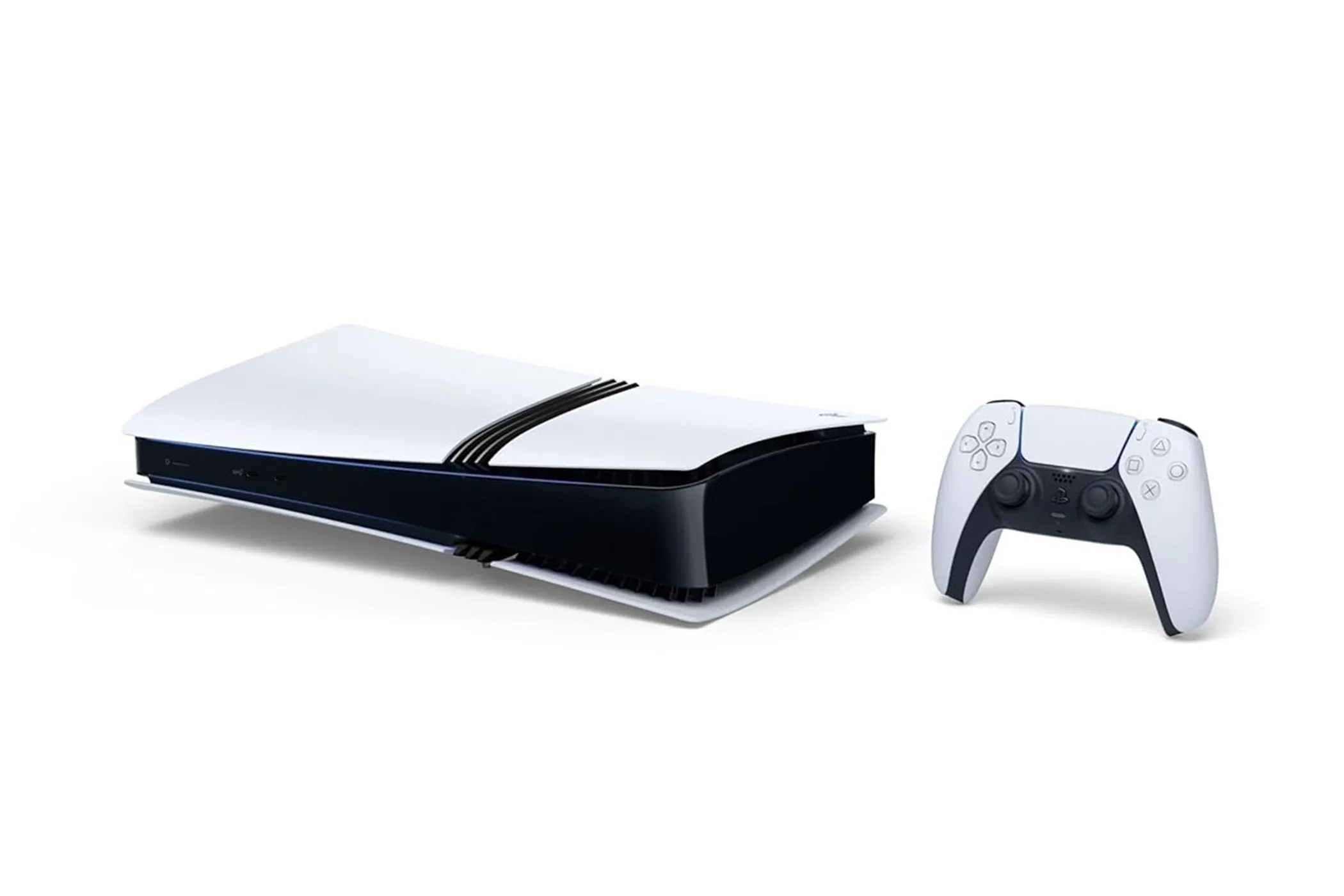 Máy chơi game console Sony PlayStation 5 Pro màu trắng.