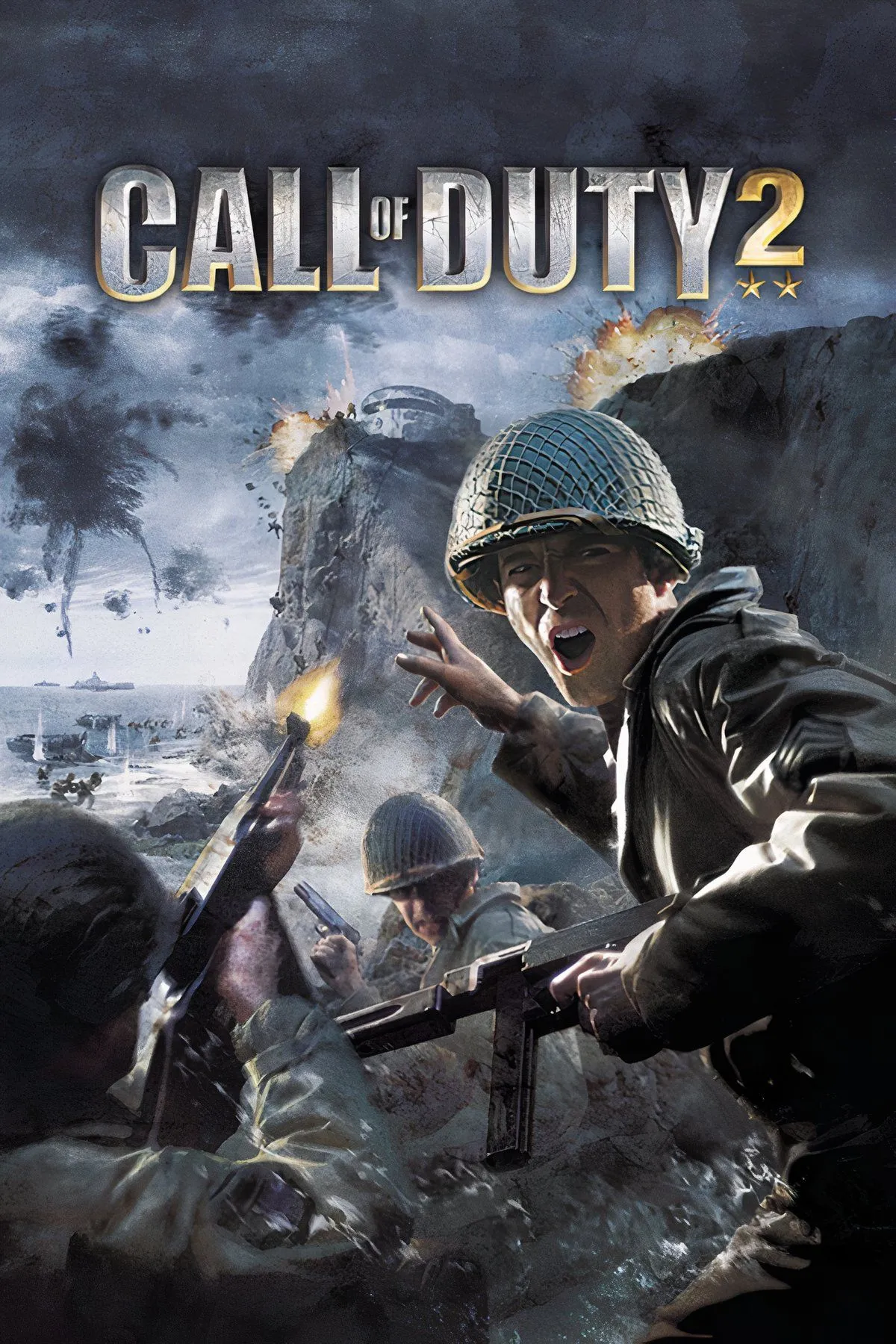 Một pha hành động kịch tính trong game bắn súng Call of Duty 2
