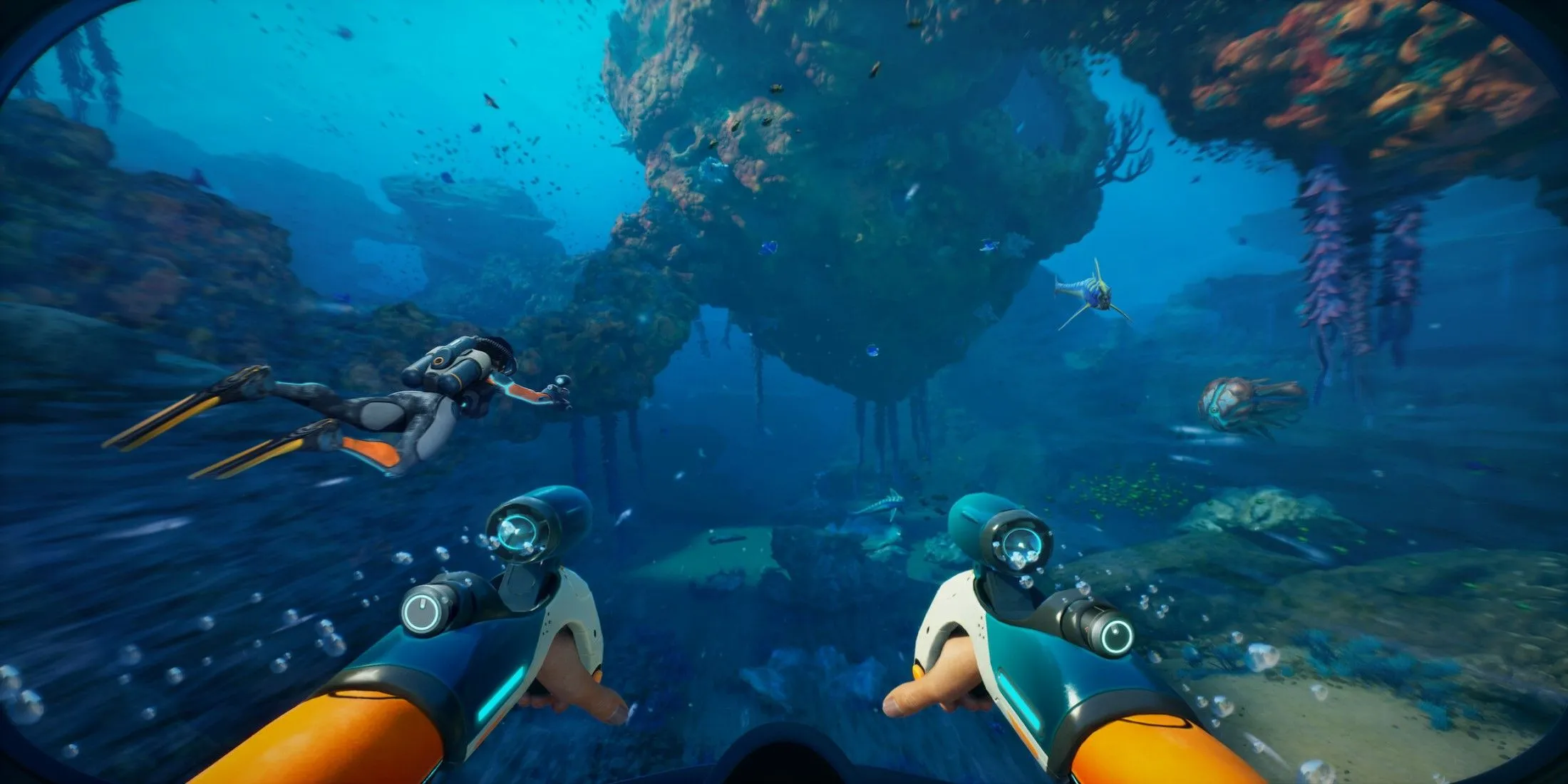 Người chơi khám phá đại dương trong Subnautica với mod co-op nhiều người chơi