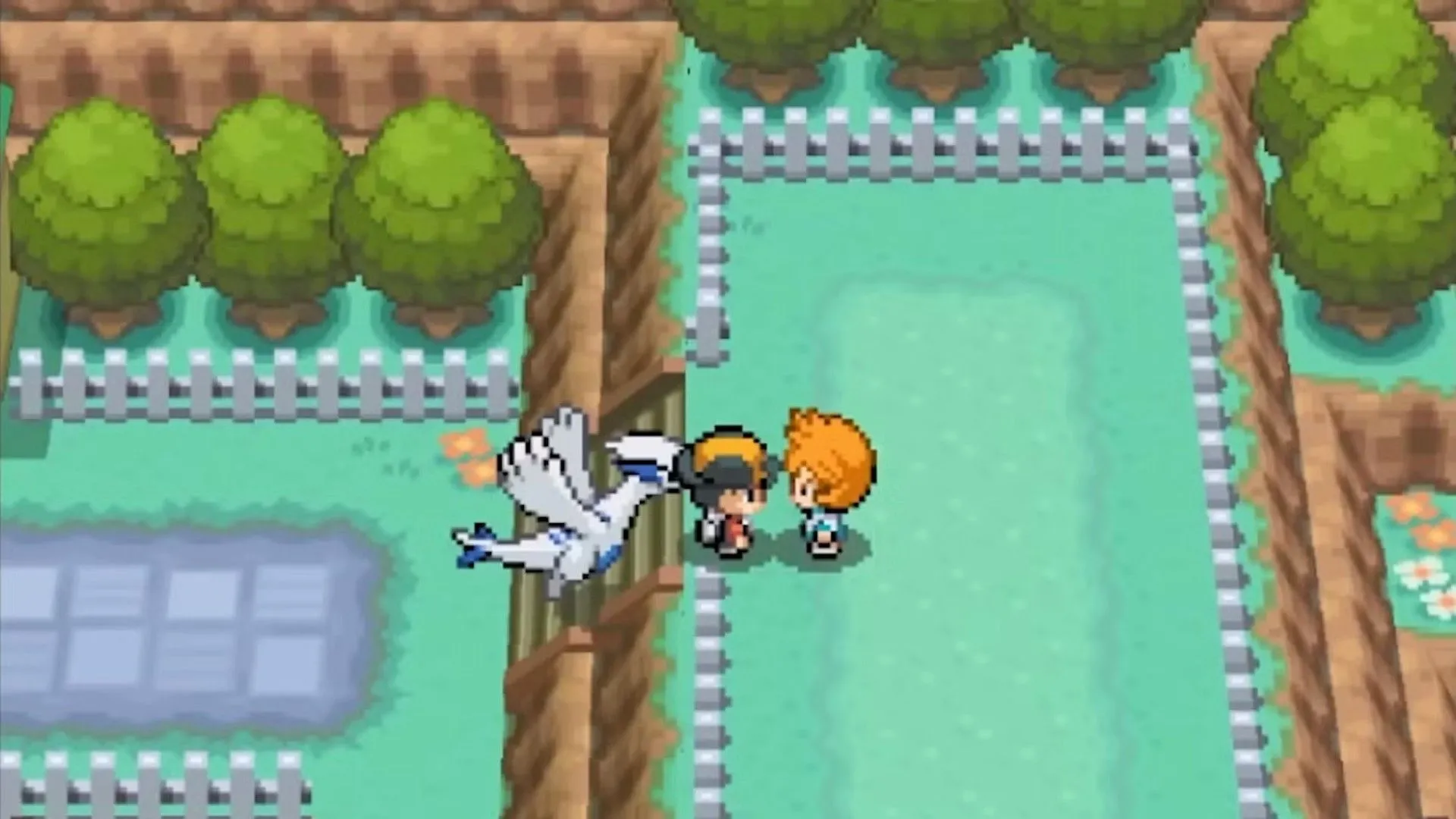 Người chơi trò chuyện với NPC trong bản ROM Pokémon Storm Silver, đại diện cho những trải nghiệm mới và thử thách độc đáo khi chơi lại các phiên bản Pokémon cổ điển.