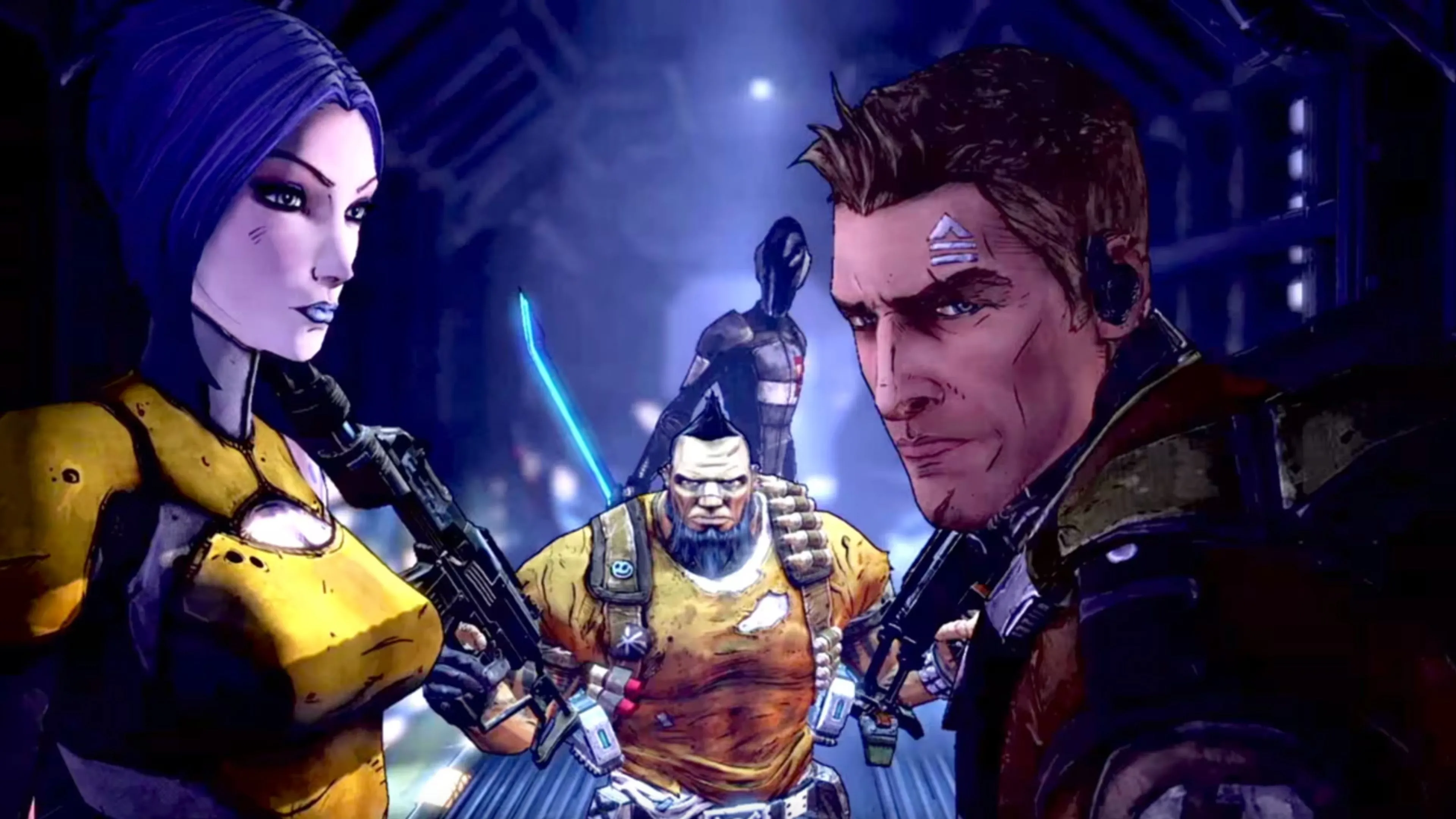 Nhân vật từ Borderlands Collection: Pandora's Box, thể hiện phong cách hỗn loạn của thế giới game.