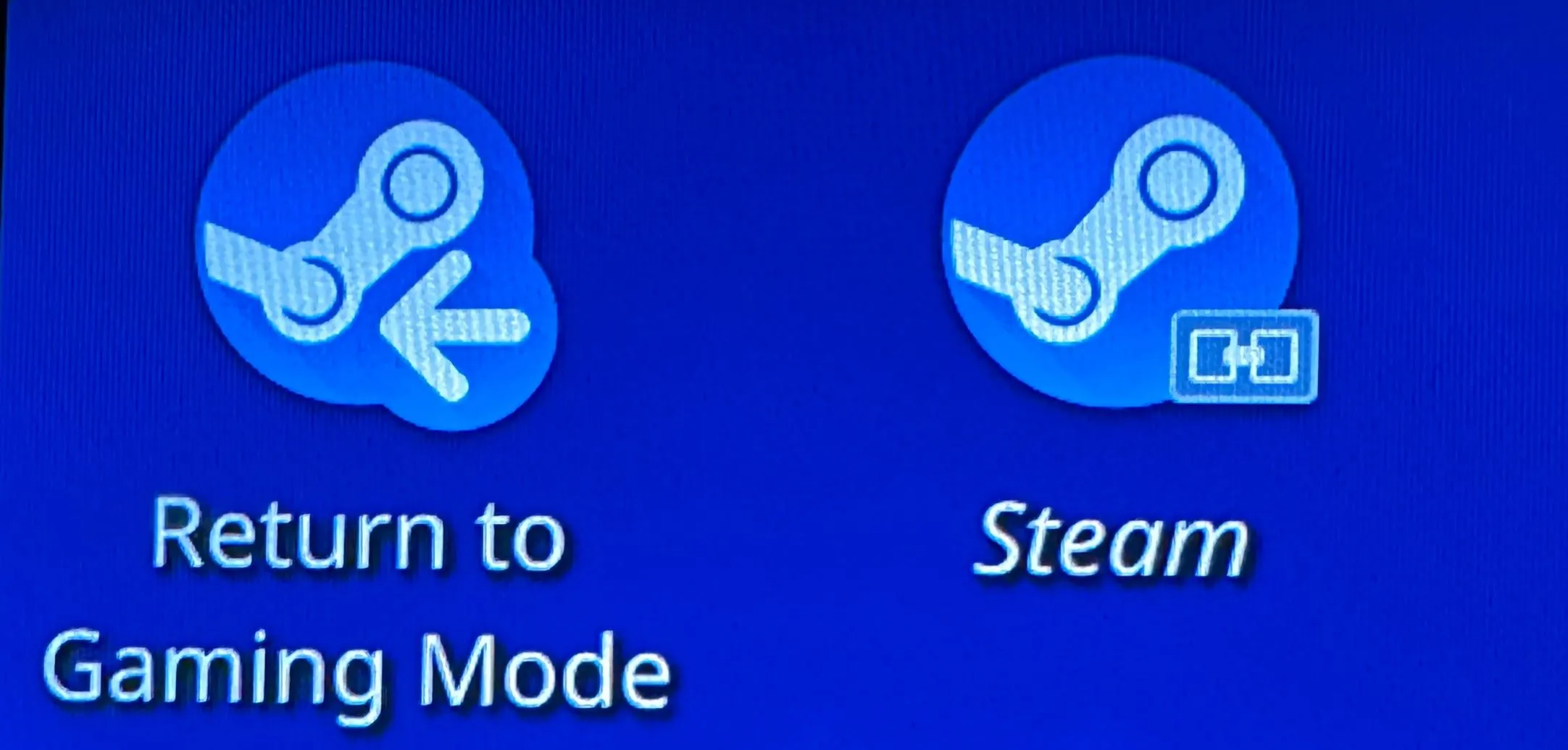 Nút quay lại chế độ chơi game của Steam Deck