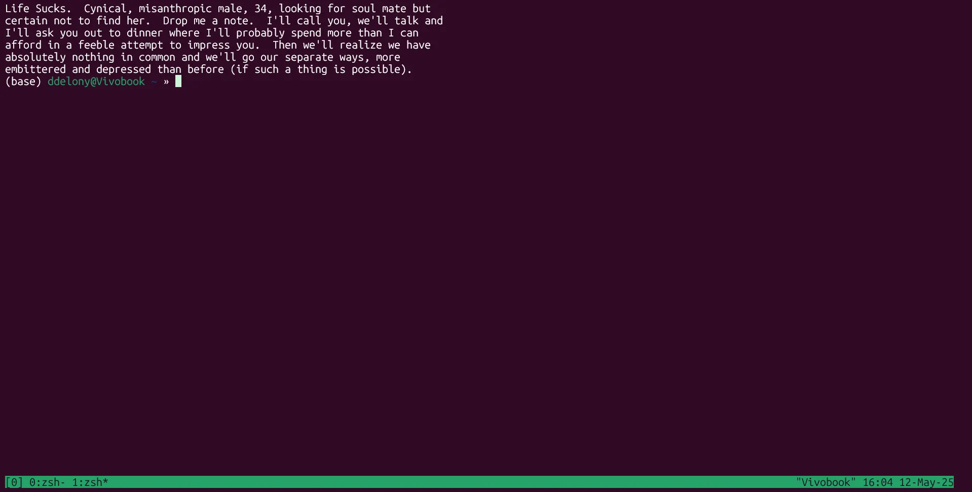 Phiên tmux với nhiều cửa sổ terminal đang hoạt động.