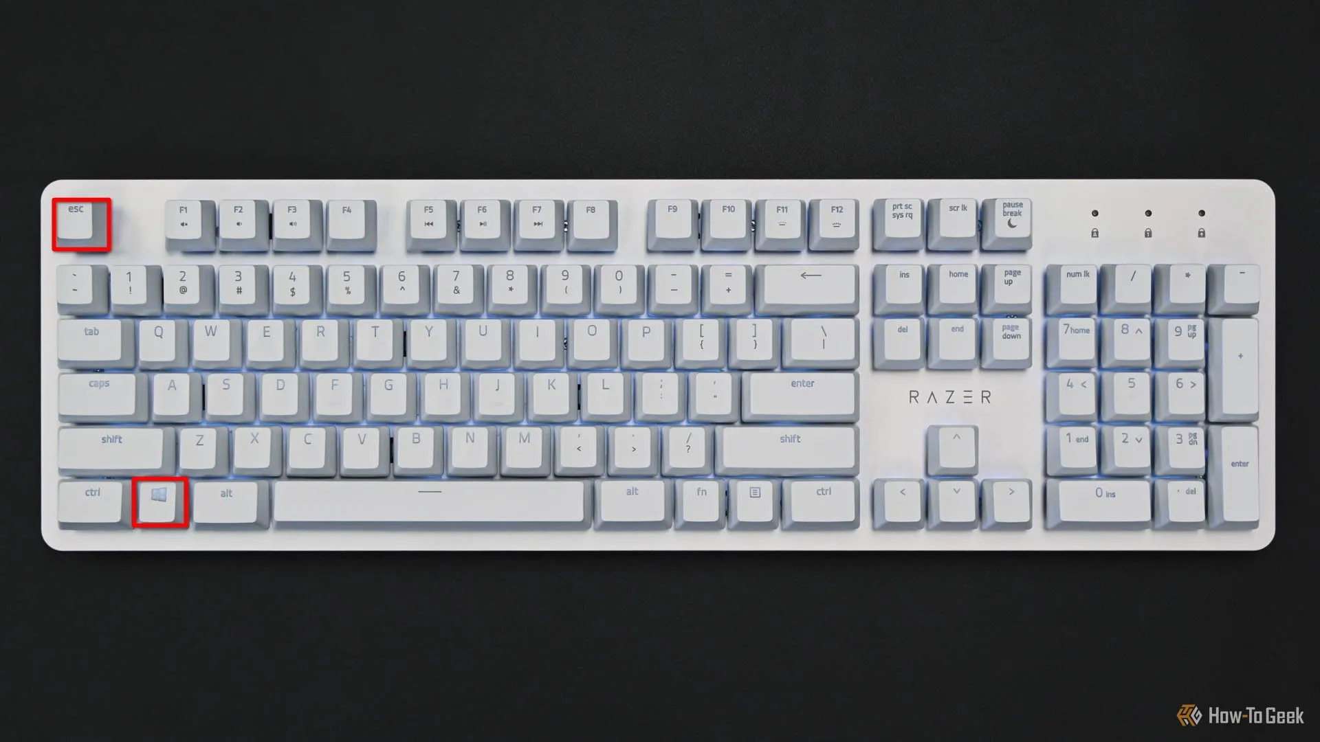 Phím tắt Meta Esc trên bàn phím, dùng để mở công cụ giám sát hệ thống KDE.
